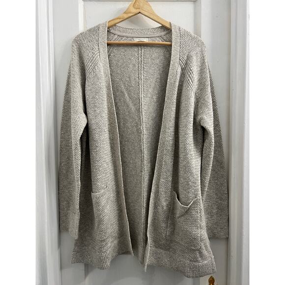 Fat Face Cotton Blend Chinky Knit Cardigan Sweater Oatmeal Beige, size 10 - Picture 7 of 7